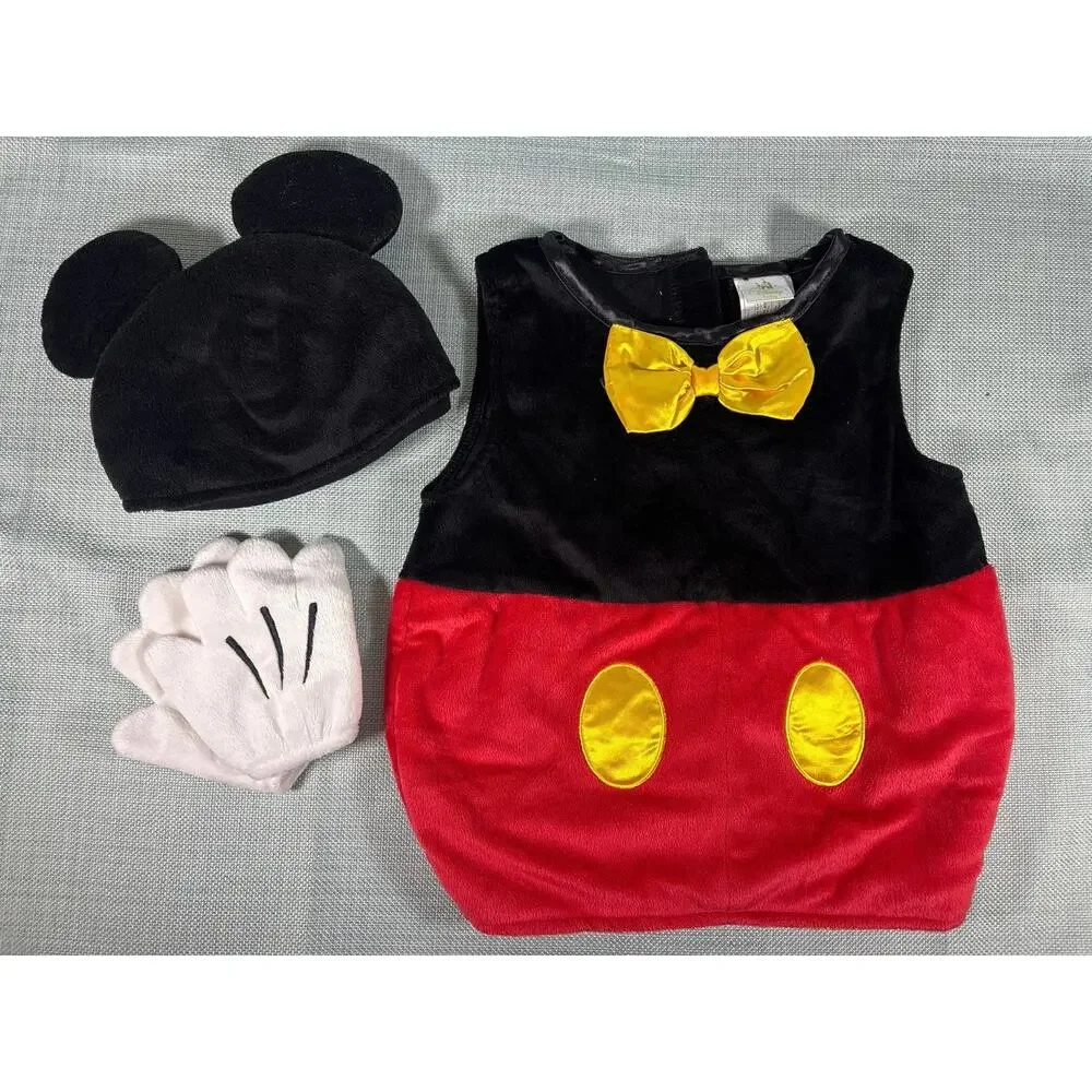 Disney Baby Mickey Mouse Costume sz 12-24 Months Boys Girls Soft Halloween
